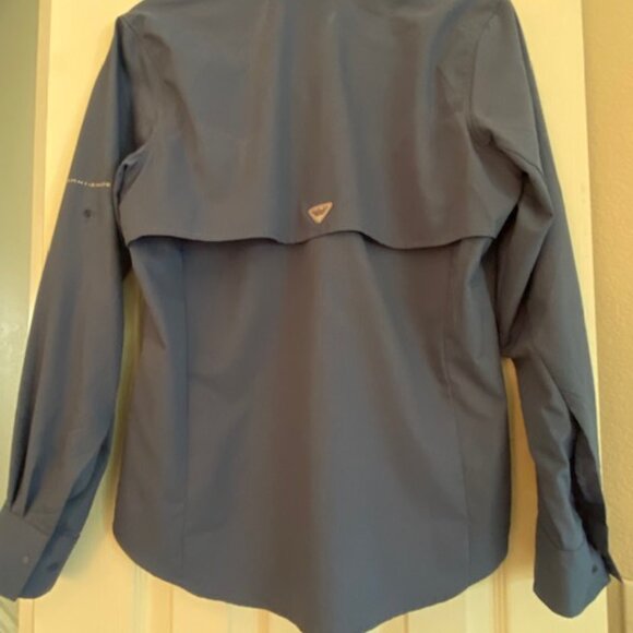 Columbia Womens Top Long Sleeve Omni-Shade Vented Right Pocket Size M - Picture 12 of 13
